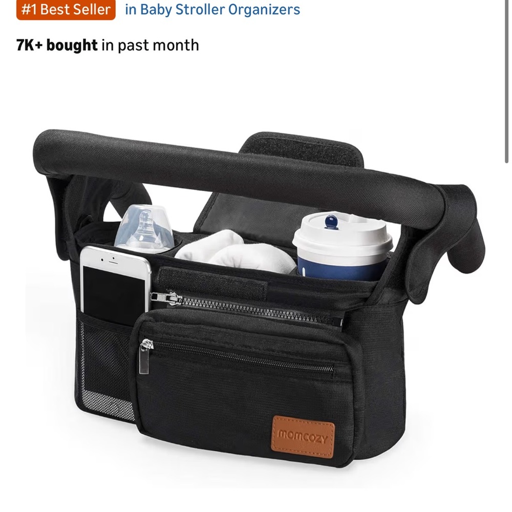 Momcozy Black Stroller Organizer